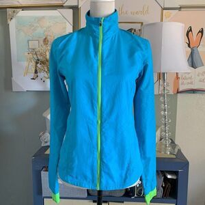 CHAMPION blue windbreaker jacket full zip xs womens